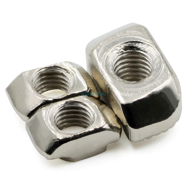 10/20/50/100pcs M3/M4/M5*10*6 for 20 Series Slot T-nut Sliding T Nut Hammer Drop In Nut Fasten Connector 2020 Aluminum Extrusion