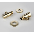 Solid Brass Gold/Black Angle Valves 1/2"Male x 1/2" Male Bathroom Bidet Valve Matt Black filling valve Bathroom Accessories
