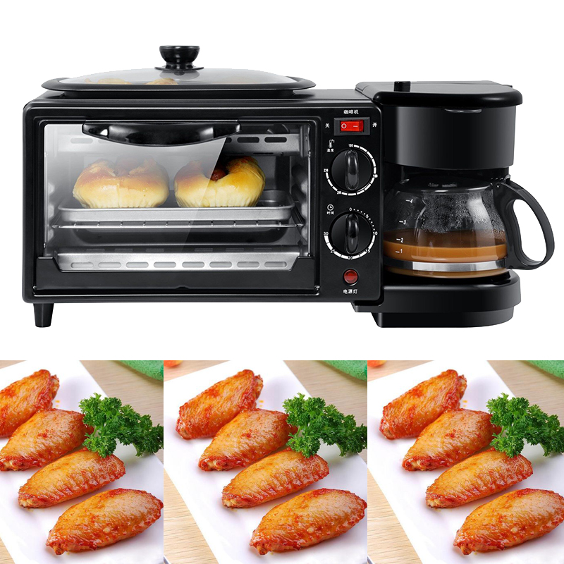 Multi functional cooking and baking home 3 in 1 breakfast makers machine