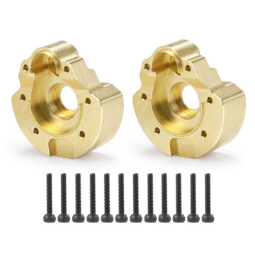 2pcs Metal Front Rear Wheel Counterweight Cover Brass Knuckle Heavy Duty Parts Accessories for Redcat GEN8 RC Car