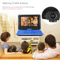 13.8 Inch Car DVD Player Portable Home VCD CD MP3 MP4 Game TV Player 270° Rotatable USB Multi Media Support FM Radio Receiving