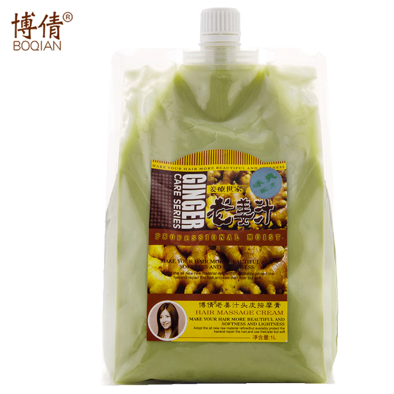 BOQIAN 1000ml Old Ginger Juice Scalp Massage Mud Anti Hair Loss Anti-split Moisture Anti-Dandruff Repair Damage Hair Conditioner