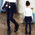 Skirt Leggings Girl Clothing Kids Star Leggings Thick For Infant Pants Winter Warm Solid Cute Leggings Children Clothing Trouser