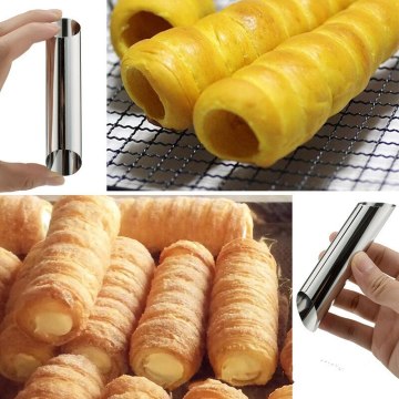 Conical Tube Cone Roll Moulds Croissants Molds Cream Horn Mould Pastry Mold Cookie Dessert Home Kitchen Baking Tool