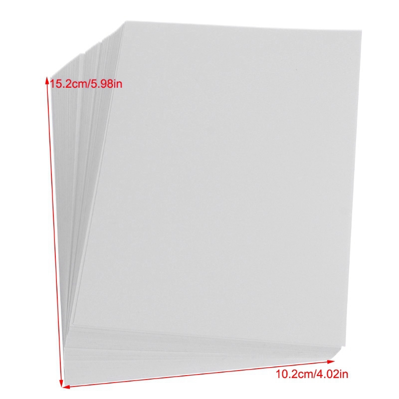 100Pcs 6 Inch Photographic Paper Glossy Printing Paper Printer Photo Paper Color Printing Coated For Home Printing