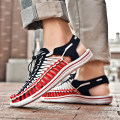 2019 Summer Big Size Men Sandals Fashion Handmade Weaving Design Breathable Casual Beach Shoes Outdoor Sandals For Men Size44