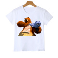 funny t-shirt for boys sunlight Grizzy bear animal print t shirt boys lemmings tshirt camisetas lovely kids clothes summer tops