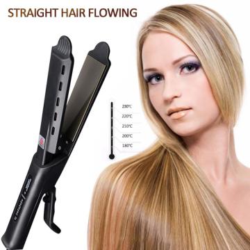 Professional Glider Straightening Irons Salon Ceramic Tourmaline Ionic Flat Iron Hair Straightener 2 In 1 Dry And Wet Four-Speed