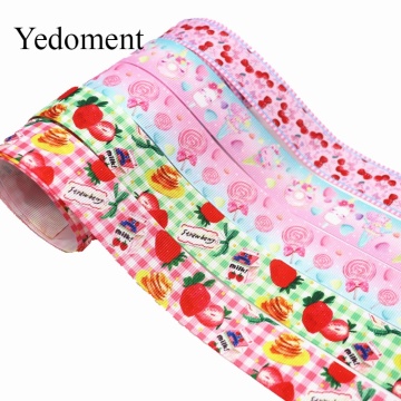 10 Yards Grosgrain Ribbon Lollipops,Fruits Printed Ribbon 1