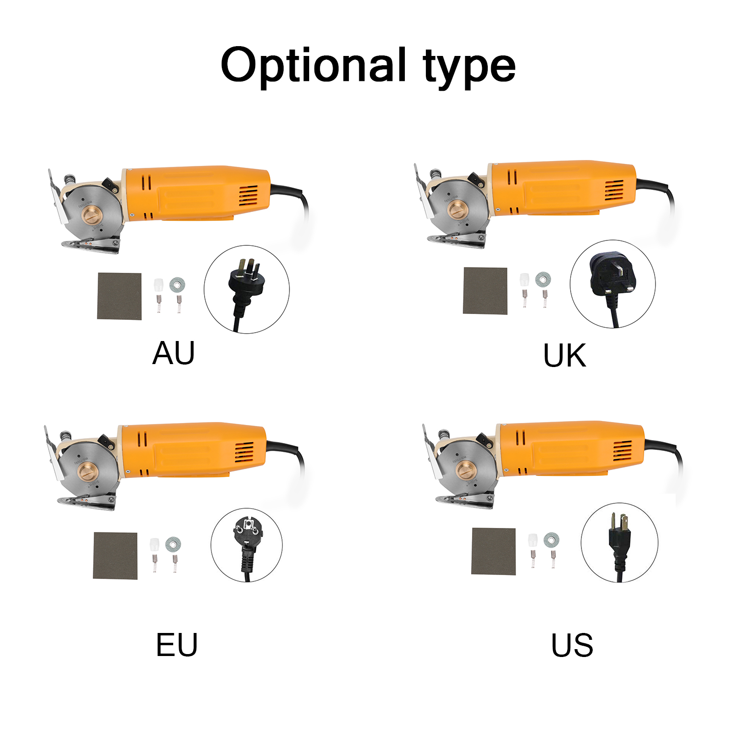 150W Electric Cutter Fabric Cutter Rotatory Blade Scissors Cloth Cutting Machine Angle Grinder 70mm Round Blade