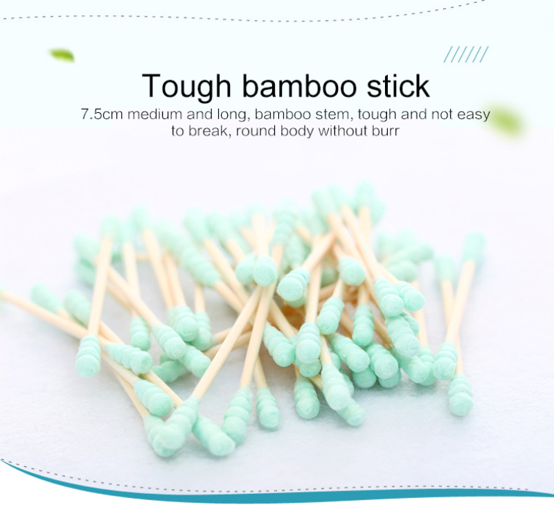 200pcs Cotton Swabs Women Makeup Double Head Cotton Buds Tip For Medical Wood Sticks Nose Ears Cleaning Health Care Tools TSLM1