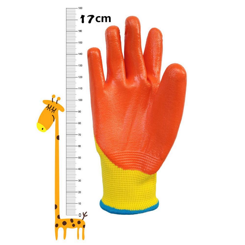 Waterproof Garden Gloves Work for Kids Children Protective Gloves Anti Bite Cut Protector Planting Work Gadget Accessories