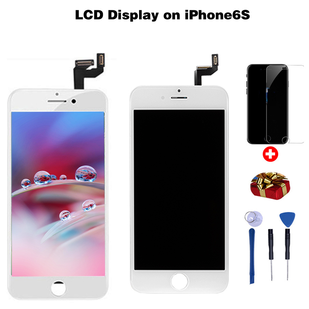 IPhone5 5c 5s 6 6s 7 8 Plus AAA+LCD Display Touch Screen Cell Phone Accessories+Tempered Glass+Tool Kit+Protective Case