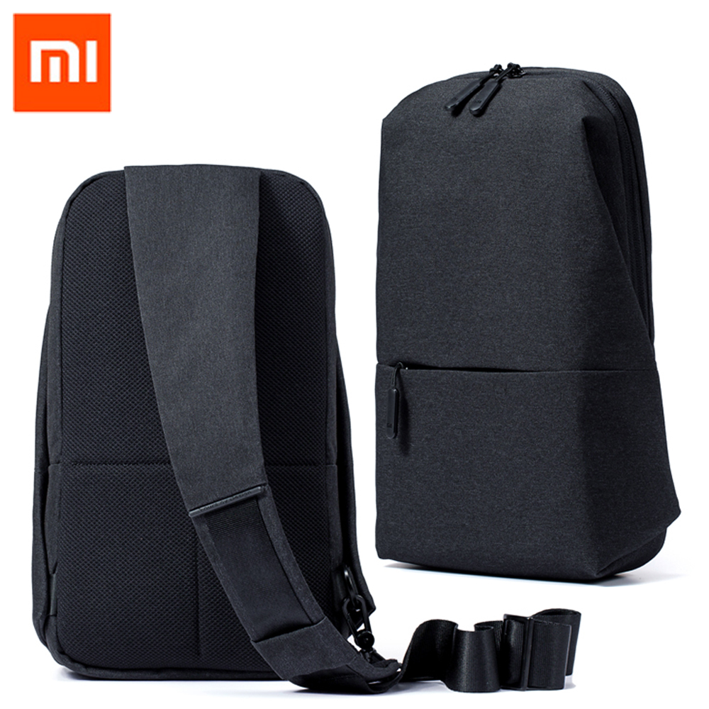 100% Xiaomi Mi Backpack 4L Polyester Bag Urban Leisure Sports Chest Pack Bags Men Women Small Size Shoulder Unisex Rucksack