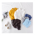 2021 Spring Baby Boys Polo Shirt Kids Cotton Plain Shirt Children Long Sleeve Top