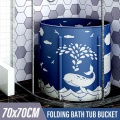 Portable Bathtub Folding Bath Bucket Foldable Large Adult Tub Baby Swimming Pool Insulation Family Bathroom SPA Sauna Bath Tub