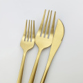 30Pcs Matte Gold Tableware Set Stainless Steel Dinnerware Set Kitchen Flatware Set Knife Spoon Dessert Fork Dinner Cutlery Set