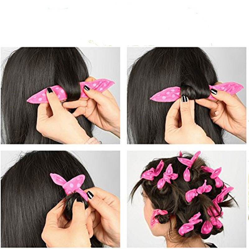 10 Pcs Hair Curlers Soft Sleep Pillow Hair Rollers Set Sponge Flexible Foam Magic Hair Care DIY Hair Styling Tools