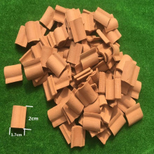 25Pcs/set 1:12 Scale DIY Sand Table Architecture Miniature Roof Tiles WWII Scene Mini Tiles Model Accessories - Nacarat