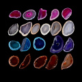 1Pc Irregular Crystal Slice Brazil Healing Reiki Stone Quartz Pendant Mineral Home Decor Natural Agate Geode Polished