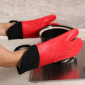 2pcs Heat-Resistant Silicone Glove Cooking Glove Barbecue Glove Baking Glove Oven Glove Kitchen Tool Oven Mitts Glove BBQ Glove
