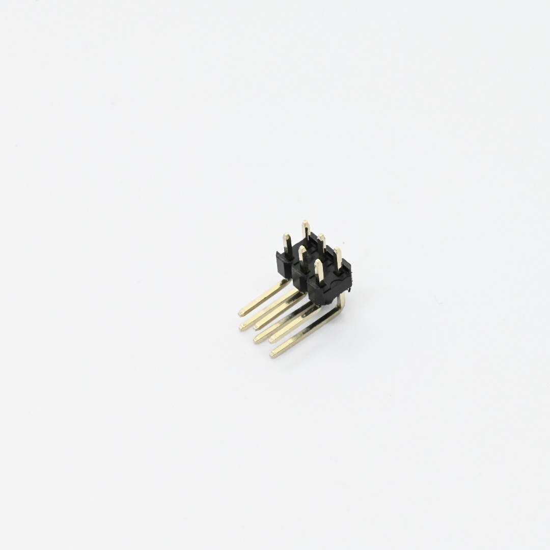 PHER04B-06-G0-D-0600-0300+2.54mm Pin Header Dual Row Angle Reverse Type（4）