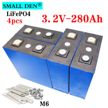 1-4PCS 3.2V 280Ah lifepo4 battery DIY 4S 16S 12V 24V 280AH Rechargeable battery pack Electric car RV Solar Energy storage system