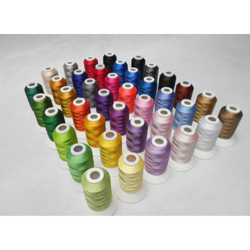 Simthread Brother Colors Series Computer Machine Embroidery Thread Filament Polyester 500m*40 Assorted Colors , Super Sheen ,Top