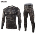 ESDY Men Camouflage Thermal Underwear Set Long Johns Functional Long Johns Training Camo Sports Run Tracksuit Outdoor Underwear