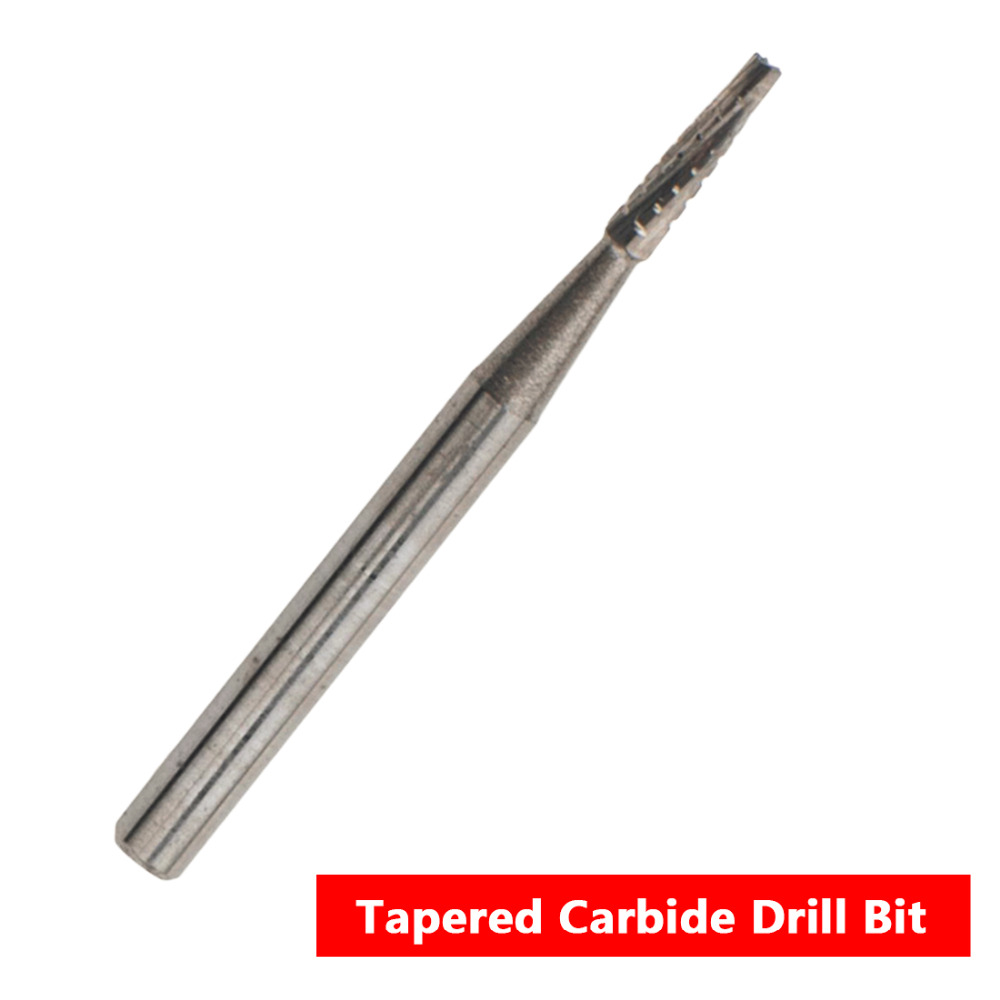 Automobile Windshield Repair Tool 1mm Diameter DIY Car Glass Tapered Carbide Drill Bit For Auto Glass Sliver