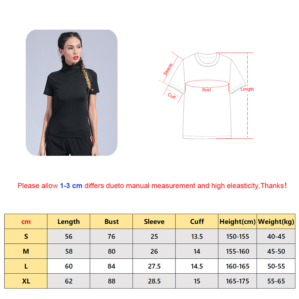 Woman Running Compression Shirt Outdoor Sports Fitness Tee 2019 Fast Dry Night Short Sleeve Yoga Woman Training Top