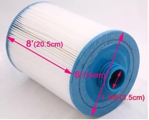 2pcs hot tub filter 205*150 (or 8'x6') with SAE THREAD 1 1/2' (3.8cm) spa pool filter