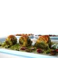 Mussel Shape Baklava (Gulluoglu's most famous) with pistachio 5 pcs 0.55lb-250 gr.