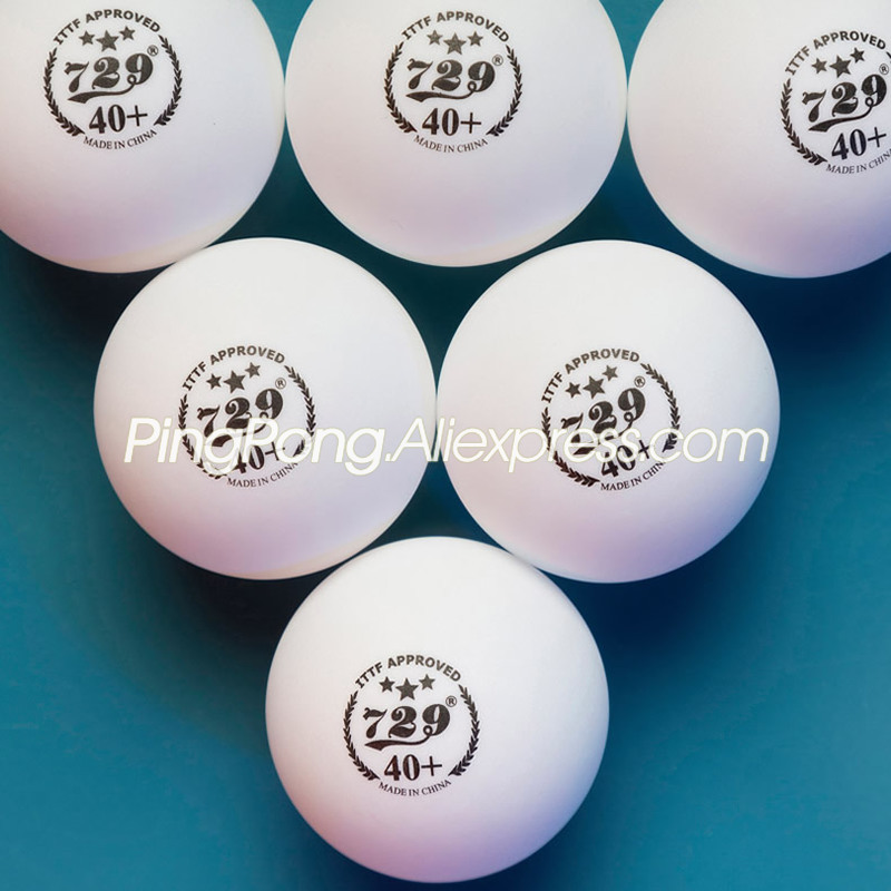 Friendship 729 Table Tennis Ball 3-Star Plastic Seamless Poly 3 Star Ping Pong Balls ITTF APPROVED