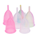 Medical Grade Silicone Menstrual Cup Feminine Hygiene Rainbow Menstrual Supplies For Lady Health Care Tools New~