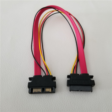 SATA 7+6Pin Male to Female Optical Drive Data Extension Power Cable for Hard Drive Notebook