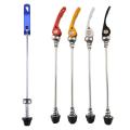 2Pcs Aluminium Alloy Bicycle Front Skewer Wheel Hub Skewers Quick Release Road Mountain Bike Front & Rear Skewer Bolt Lever Axle