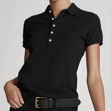 high Quality small Horse polos mujer polo shirt Polo Women's Shirt Wear Chemise Femme Top hort Sleeve Shirts Cotton