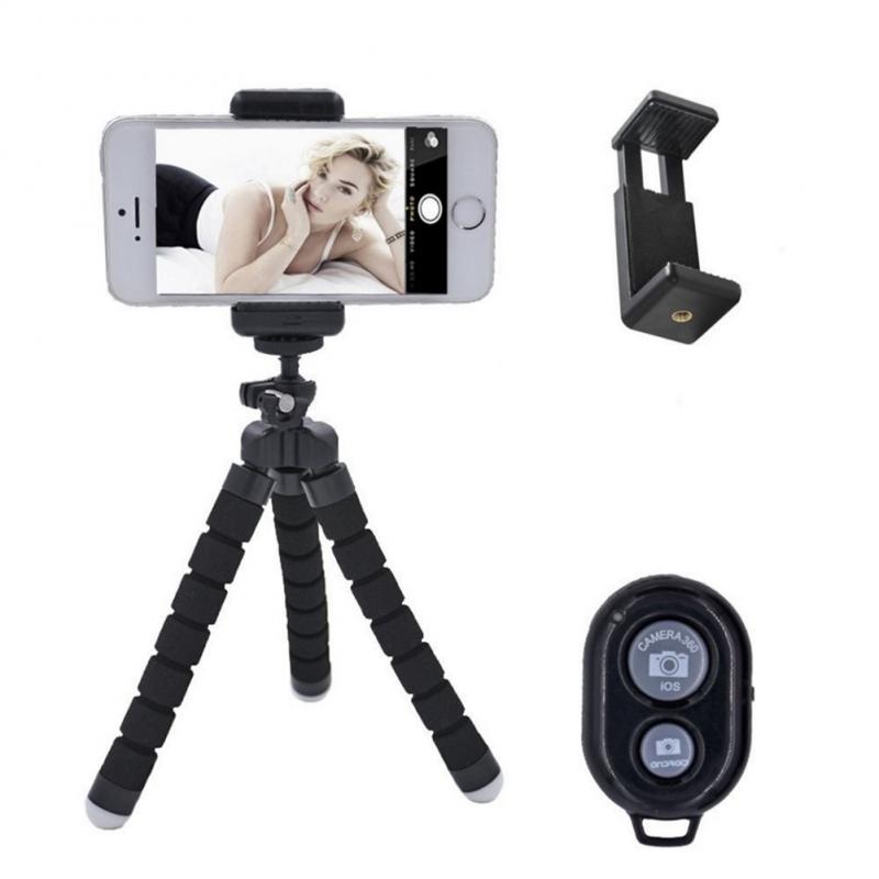 Smartphone Tripod For Phone Monopod Flexible Gorillapod Octopus Mini Tripod For Selfie Stick Bluetooth Remote Shutter Release