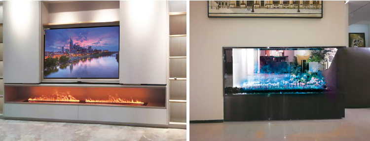 3D water vapor steam atomizing fireplace