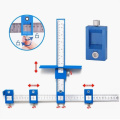 Detachable Woodworking Tools Drill Bit Center Guide Set Hole Punch Sleeve Cabinet Hardware Jig Tool Wood Drawer Hardware Locator