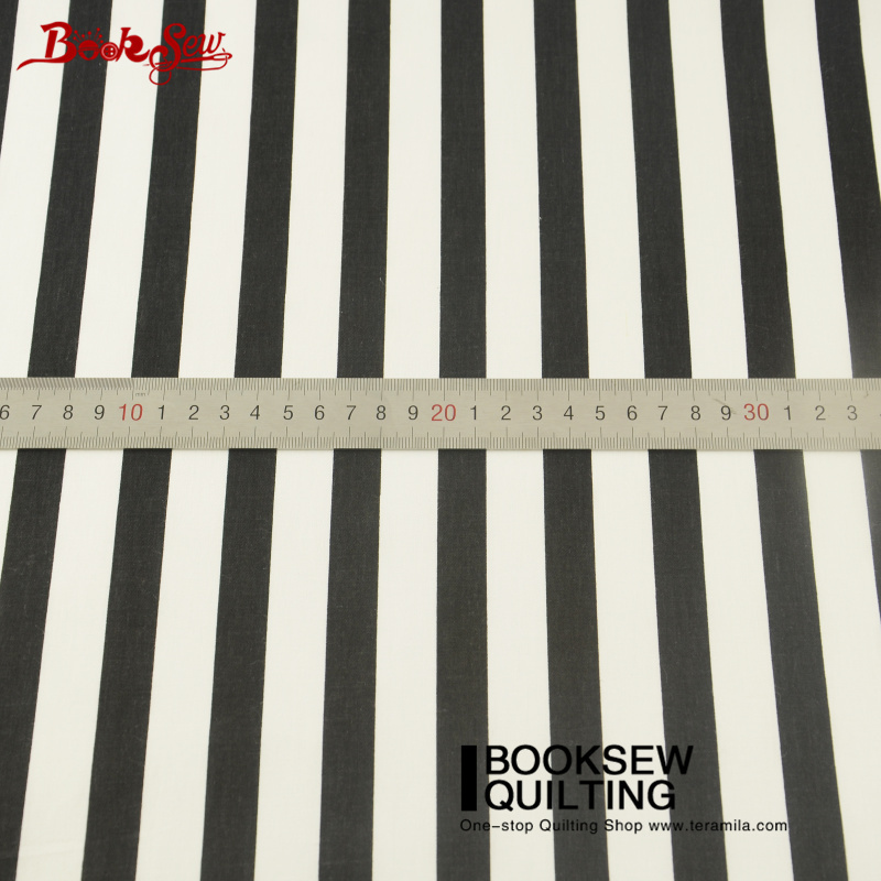 100% Cotton Fabric Material Black and White Stripe African Fabric Booksew Textile Fabric meter Tissu Tecido patchwork sewing