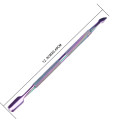 Rainbow ColorStainless Titanium Nail Cuticle Pusher Tweezer Cutter Nipper Clipper Dead Skin Remover Manicure Nail Art Tool