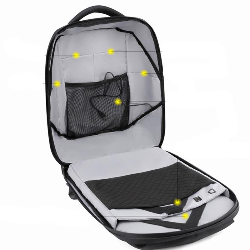 HiMISS Wifi Smart LED Backpack with Led Display Screen Backpack Waterproof for Walking Outdoor Advertising Backpack LED