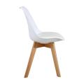 A set of 4 modern dining chairs, retro-designed armchairs, high-quality Simplicity chair with wooden legs, suit for dining room