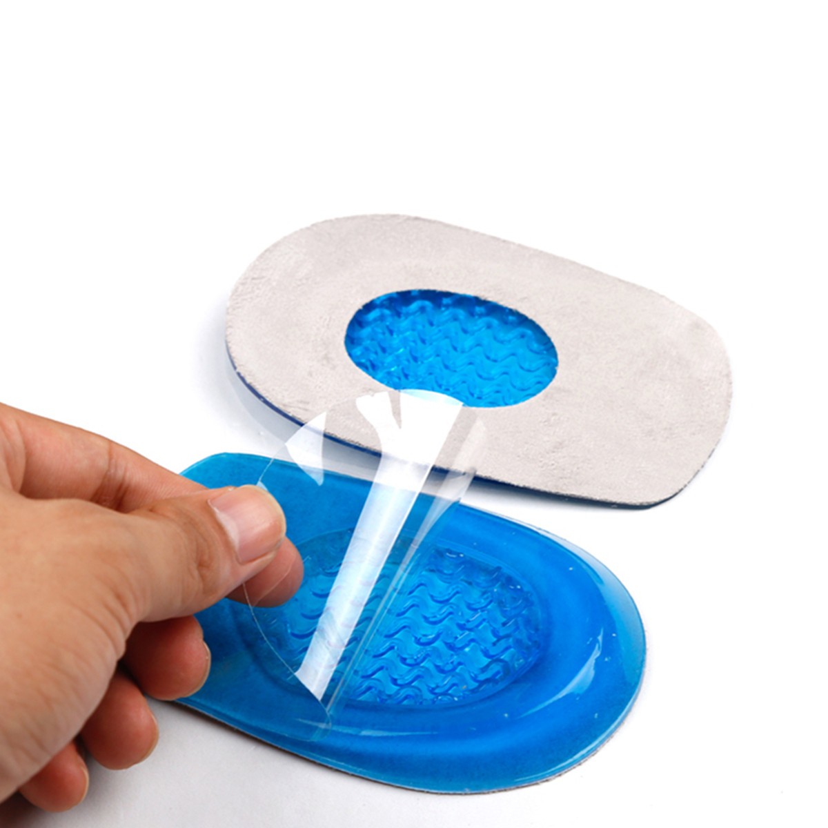 BSAID Heel Inserts Cushion Silicone Shoe Insoles Women Men Foot Pads Silicon Gel Insoles for Spur Plantar Fasciitis Foot Protect