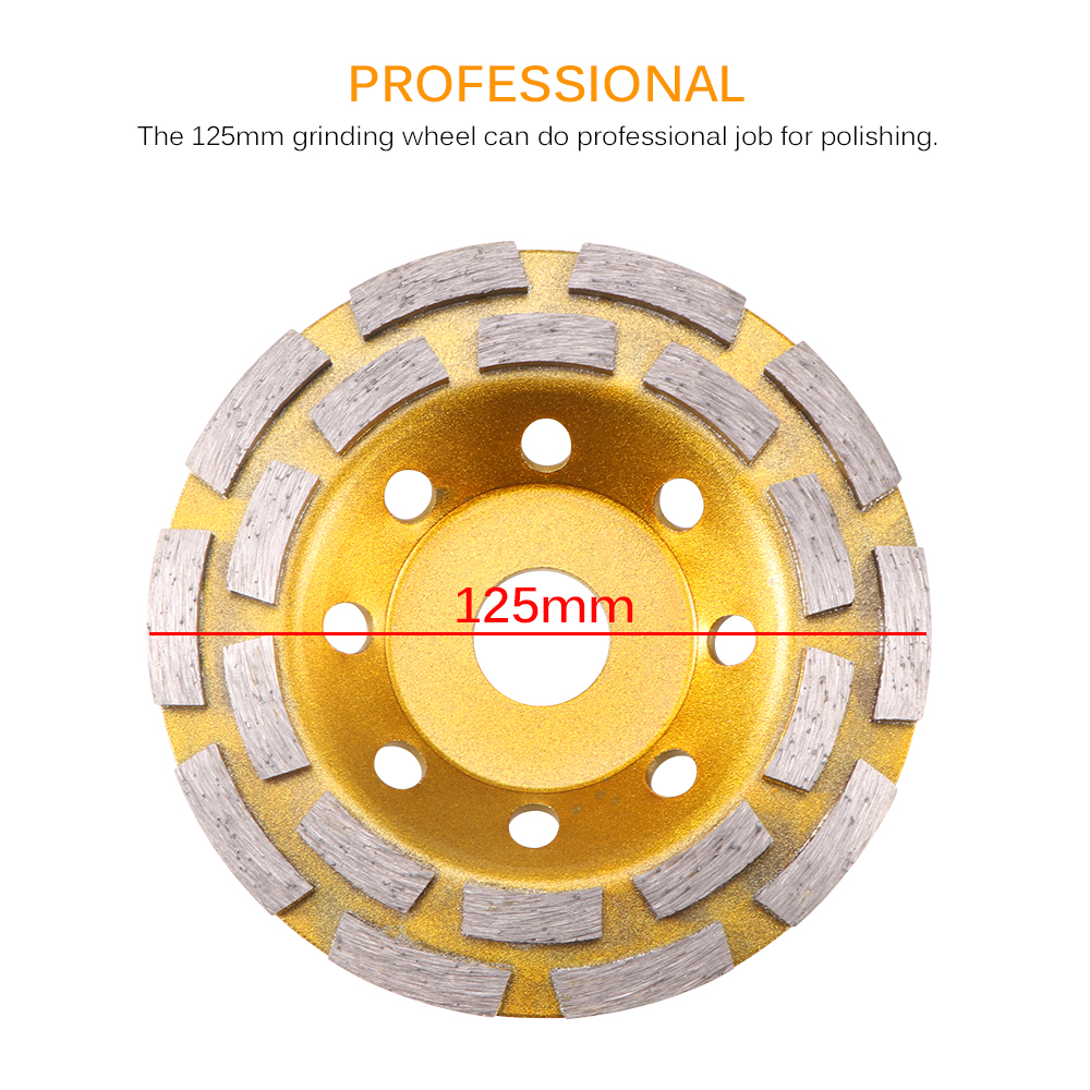Multifunctional 125mm Diamond Grinding Disc Abrasives Concrete Tool Consumables Wheel Metalworking Cutting Masonry Cup Saw Blade