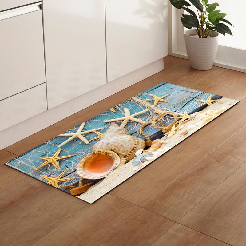 40 * 120cm Beach Bathroom Kitchen Mat Sofa Wardrobe Shoe Cabinet Floor Mat For LivingRoom Bedroom Children Kitchen Mats Kids Rug