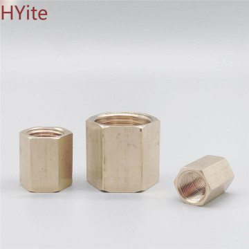 Brass Copper Hose Pipe Fitting Hex Coupling Coupler Fast Connetor Female Thread 1/8