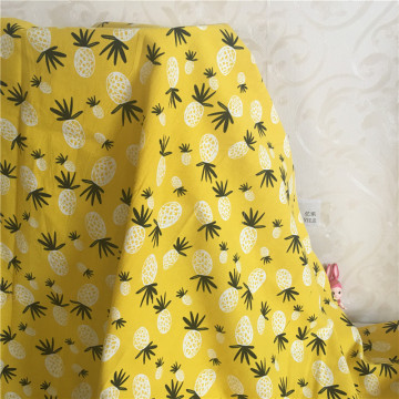 Cotton Linen Table Cover Cloth Home Deco Party Favor Printed Fresh Pineapple Yellow 819a